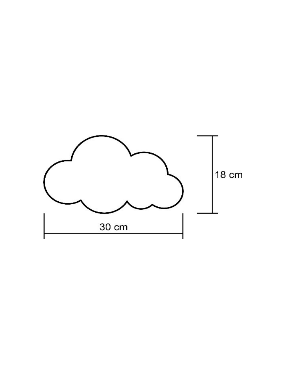 Arandela Infantil Nuvem Colorida - Iluminação Indireta Aconchegante